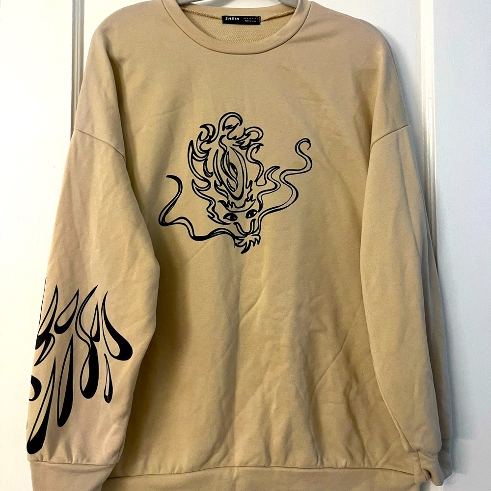 Shein Tan Sweatshirt